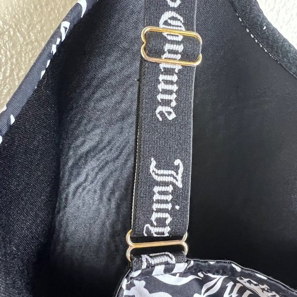 JUICY COUTURE Black Logo Demi Full Coverage Bra Size 42D - Picture 7 of 9